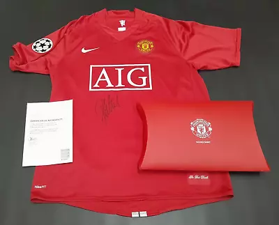 Fletcher Signed Hand COA Shirt Manchester United 2008 Jersey Box 237924 Nike L • $1