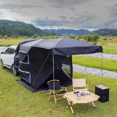 Universal SUV Camp Tent Shelter Car Sun Canopy 4 Person Japan Black Affordable • £288