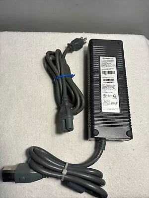 Microsoft Xbox 360 203W Power Supply And Cord Fat Brick - Works Perfect • $10