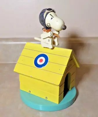 Vintage 1968 Snoopy Flying Ace Figure On The Doghouse Japan.  NO MUSIC BOX !!! • $39