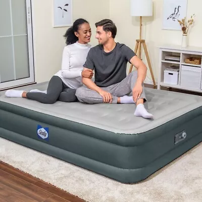 Sealy Fortech Queen Sized Airbed With Built-in Pump                          C54 • £69.99