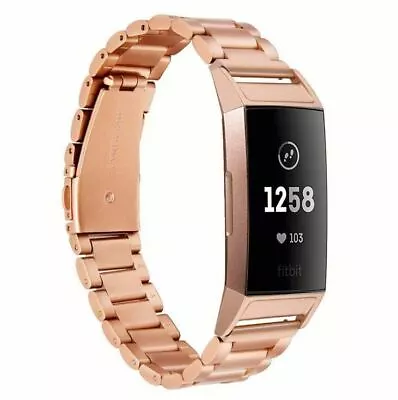 $13.69 • Buy Stainless Steel Metal Strap Replacement Watch Band For Fitbit Charge 2 3 4 5