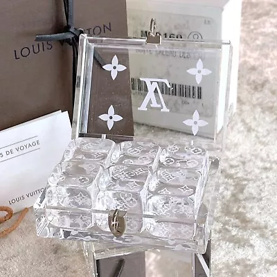 Louis Vuitton Clear Dice Set Monogram Flower VIP Limited Gift Item With Box • $360