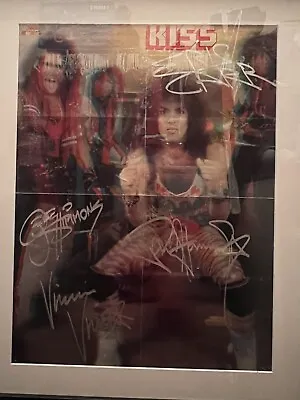 Kiss - Bravo 3-d Poster Signed By Eric  Vinnie  Gene And Paul  • $200