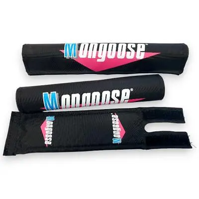 Mongoose Nylon Pad Set - BLACK 1987 - Old School Bmx • $85.24