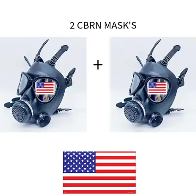 2 Two GAS Mask Face Respirator CBRN Mask By DYOB Israeli Military Grade Mask NEW • $99.97