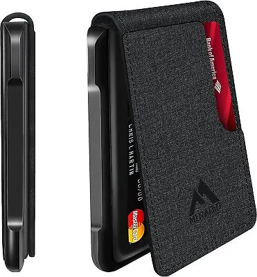 MURADIN Mens Wallet Tactical Bifold Wallets For Men Metal RFID Blocking Aluminum • $83.31