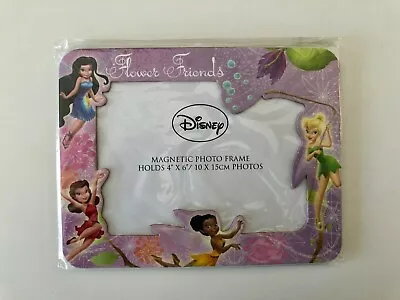 NEW DISNEY FAIRIES  FLOWER FRIENDS  - MAGNET PHOTO FRAME 4  X 6  E90101 • $2