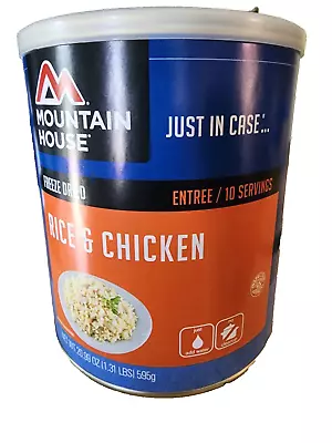 Mountain House Rice And Chicken -Freeze-Dried - 10 Can - Best By 2041 • $32.95