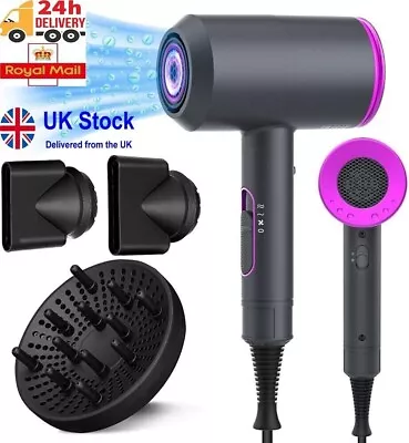 Professional Hair DryerJIAABCHOMO 2000W Powerful Ionic Hairdryer With Dif PSL1 • £20.88