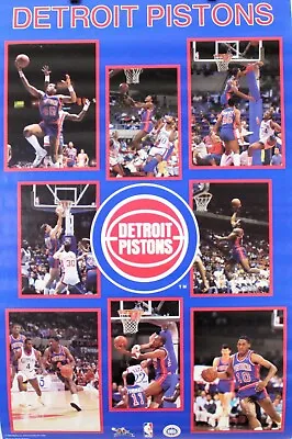 Vintage 1987 DETROIT PISTONS 34 X 22 Bad Boys NBA Starline Poster RARE • $39.99