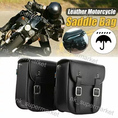 2pcs Motorcycle Side Bag Saddlebag For Yamaha Virago XV 250 500 535 700 750 920 • $62.87