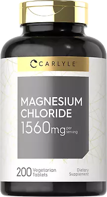 Magnesium Chloride 1560 Mg | 200 Tablets | Cloruro De Magnesio | By Carlyle • $12.99