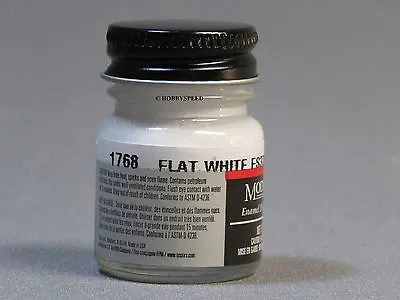 TESTORS PAINT MODEL MASTER FLAT WHITE 1/2oz 14.7ml Plastic Model Car TES1768 NEW • $19.84