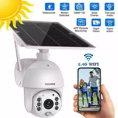 Security Camera Wireless Outdoor WiFi 360° PTZ Battery Powered Home Surveillance • $80.99