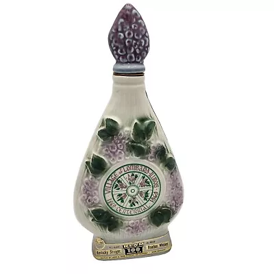 Vintage 1969 Jim Beam Village Of Lombard IL Lilac Whiskey Decanter (EMPTY) • $35.87