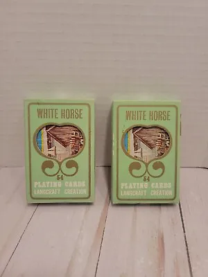 Vintage White Horse Playing Cards Boothbay Harbor Maine Sealed NOS 2 Decks X2  • $12.99