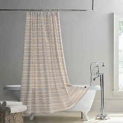 $24.99 • Buy UGG Australia Layla Cotton Shower Curtain Quartz Striped Blue Yellow Pink