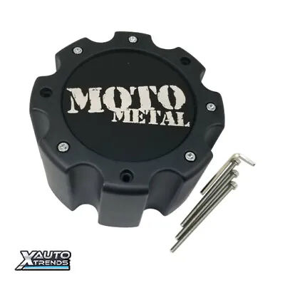Moto Metal REAR DUALLY Wheel Center Cap Matte Black 400L204-YB002MM • $35