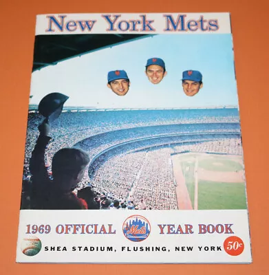 Vintage 1969 NEW YORK METS  MIRACLE METS  Official Year Book Shea Stadium  • $95