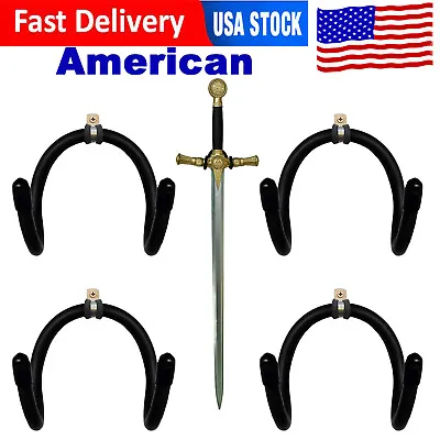 $16.80 • Buy 4x Sword Wall Mount Hook Stands Display Hanger For Sword,Dagger,Axe,Keyblade USA