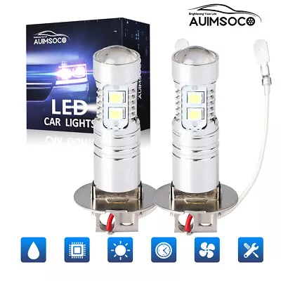 H3 LED Fog Light Bulbs 6500K White Driving DRL Lamp For Ford F-150/250 1994-1996 • $18.11