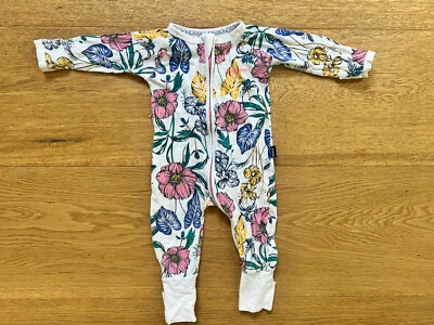 Bonds Wondersuit Floral Zippy Size 3-6 Months • $12