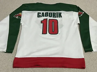 Marion Gaborik Minnesota Wild Hockey Jersey Kids Boys Medium Vintage  • $12.99