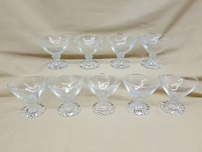 Vintage  Boopie  Champagne Glasses - Sherbet Dishes - Anchor Hocking -set Of 9 . • $12.75