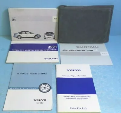 04 2004 Volvo S80 Owners Manual  • $18.95