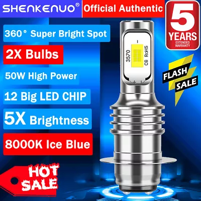 8000K BRIGHT LED Bulbs For GL1500 Goldwing FOG Lights BBP 52-595 1988 - 2000 SE • $19.43