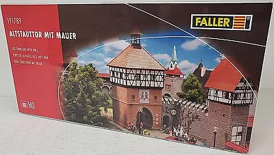 FALLER NEW #191789 HO 1/87 Scale Plastic KIT Old Town Gate With Wall • $39.99