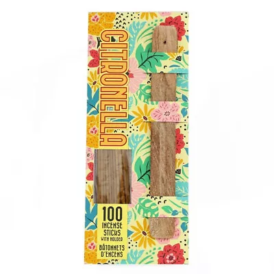 Citronella 100 Scented Incense Sticks Candles Tealights Outdoor Living NEW • £6.95