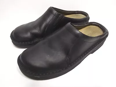 Naot Bjorn Men's Size 12 EUR 46 Black Leather Clogs Slip On Mules • $55