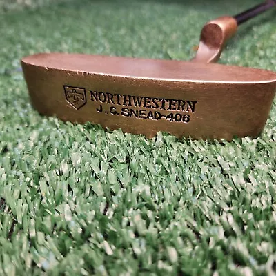 Vintage Northwestern J.C. Snead 406 Brass Blade Putter Right Hand Steel Shaft  • $24.95