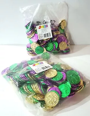 Joyin 2 Bags MARDI GRAS COINS Party Favors Table Scatter Decoration 420pc 1.25 D • £28.50