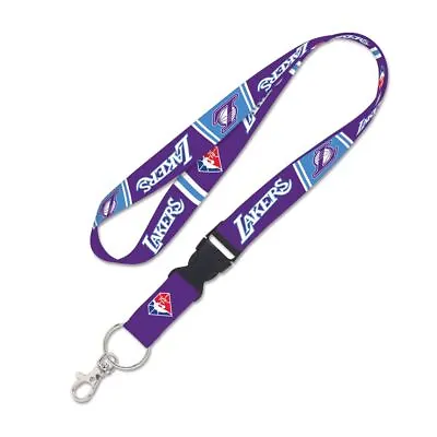 Los Angeles Lakers City Nba 75th Anniversary Lanyard Detachable Buckle Wincraft • $11