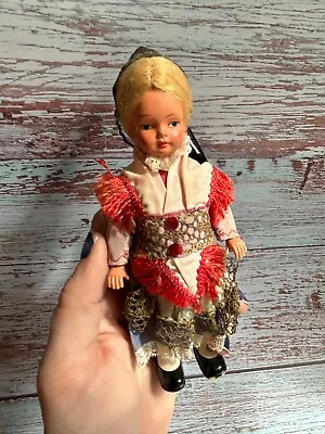 1950s Vintage German Windup Dancing Doll 7” • $20