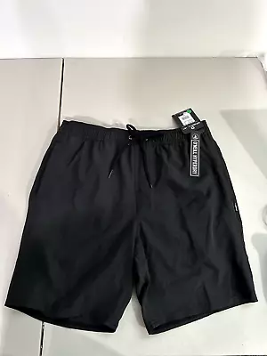 O'Neill Mens Reserve E-Waist 18  Hybrid Shorts Drawcord Black Size Medium • $19.99