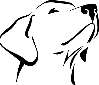 Labrador Retriever VINYL DECAL Lab Dog Puppy Sticker Car Laptop Window • $3.60