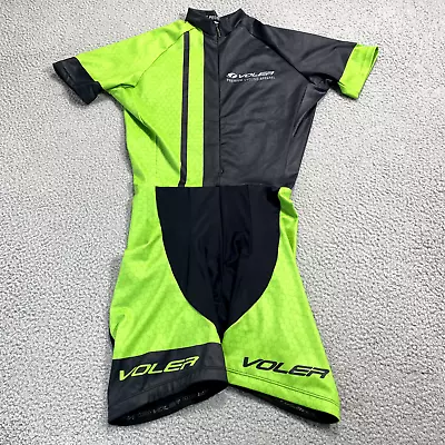 Voler Cycling Bib Womens Large Green Gray Shorts Riding Bike Apex Body Suit • $22.39