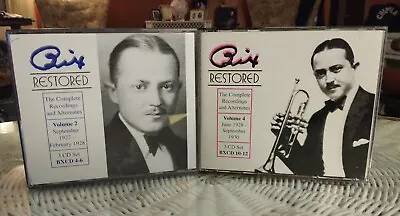 Bix Restored Lot The Complete Recordings And Alternates Volumes 2 4 Beiderbecke • $70