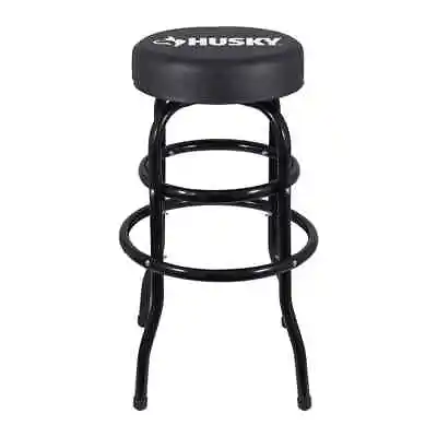 Work Shop Seat Garage Chair Stool Swivel Padded Portable Durable Black Steel • $70.19