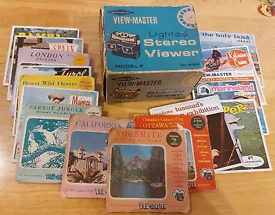 £19 • Buy Boxed Lighted Model F Viewer Plus 15 Sets Of Reels View Master VIEWMASTER