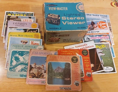 £19 • Buy Boxed Lighted Model F Viewer Plus 15 Sets Of Reels View Master VIEWMASTER