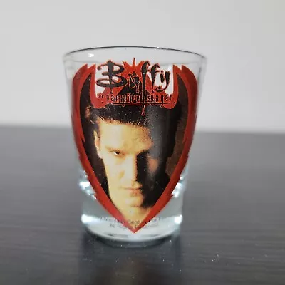 RARE Buffy The Vampire Slayer 1999 Face Heart Shot Glass Angel David Boreanaz • $20