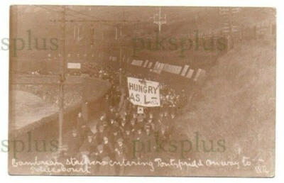 £42 • Buy Old Postcard Cambrian Strikers Pontypridd South Wales Wales Real Photo Used 1911