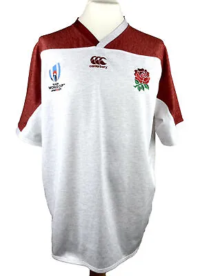 England Rugby World Cup Shirt 2019 Japan 4XL Canterbury Short Sleeved Red White • £29.99