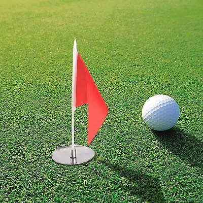 £7.82 • Buy Golf Flagsticks Red Pin Flag Hole Cup Set For Indoor And Outdoor Backyard Garden