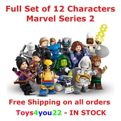 Lego 71039 MARVEL Series 2 Minifigures Complete Full Set 12 Figures *IN STOCK* • £48.97